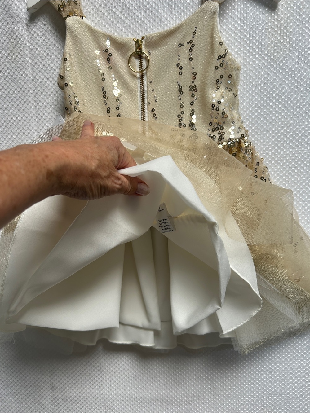 Wowza! Zoe Ltd Gold Sequin Tulle Formal Dress. Size 4 Flower Girl dress. NWT - Picture 6 of 6